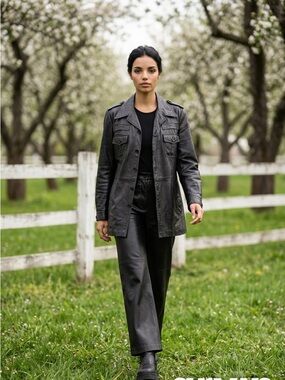 Vintage leather woman’s jacket